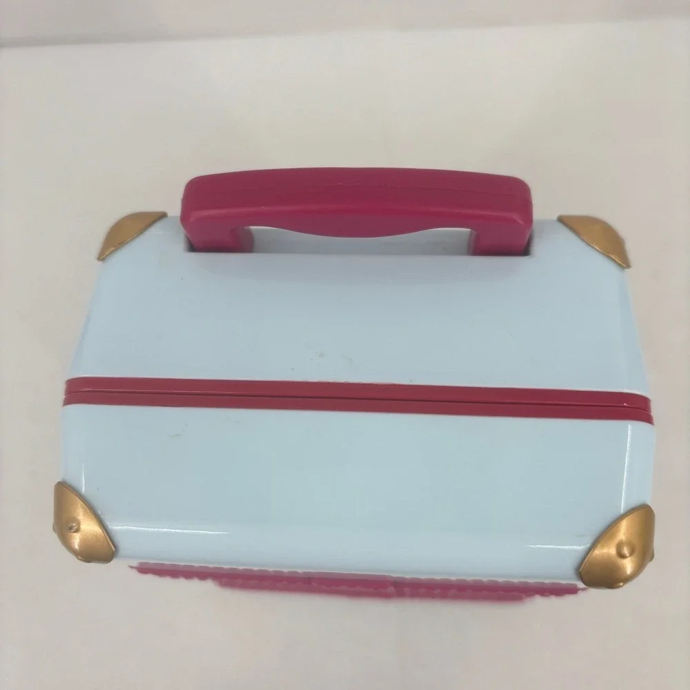 American Girl Travel in Style Suitcase Doll Accessory Blue Pink Truly Me 2017